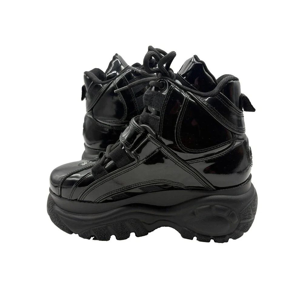 Buffalo London Platform Boots High Top Sneakers Black Women’s Size 40 US 9-9.5